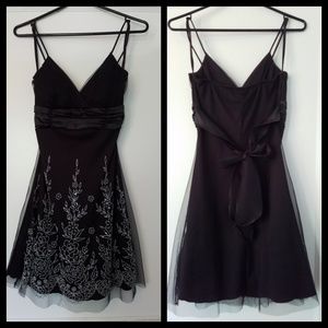 Knee Lenght Black Cocktail Dress